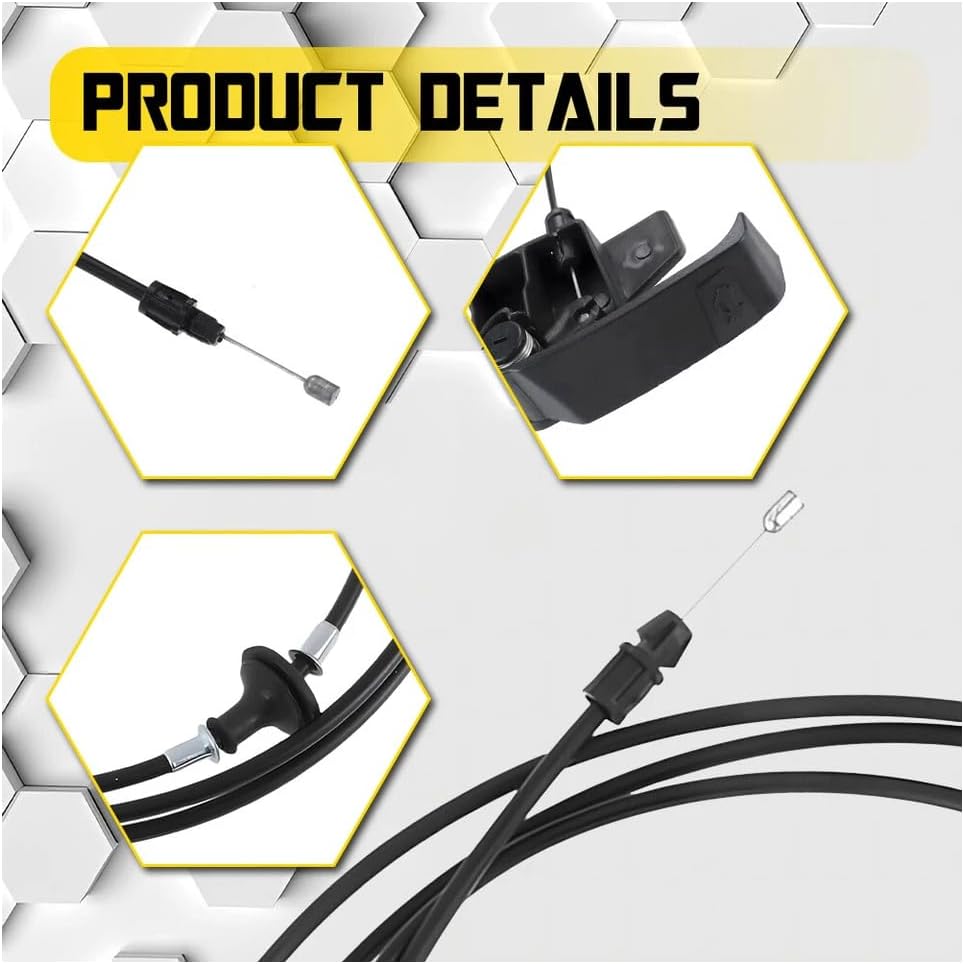 Hood Latch Release Cable w/Handle 20968782 New 15894378 D