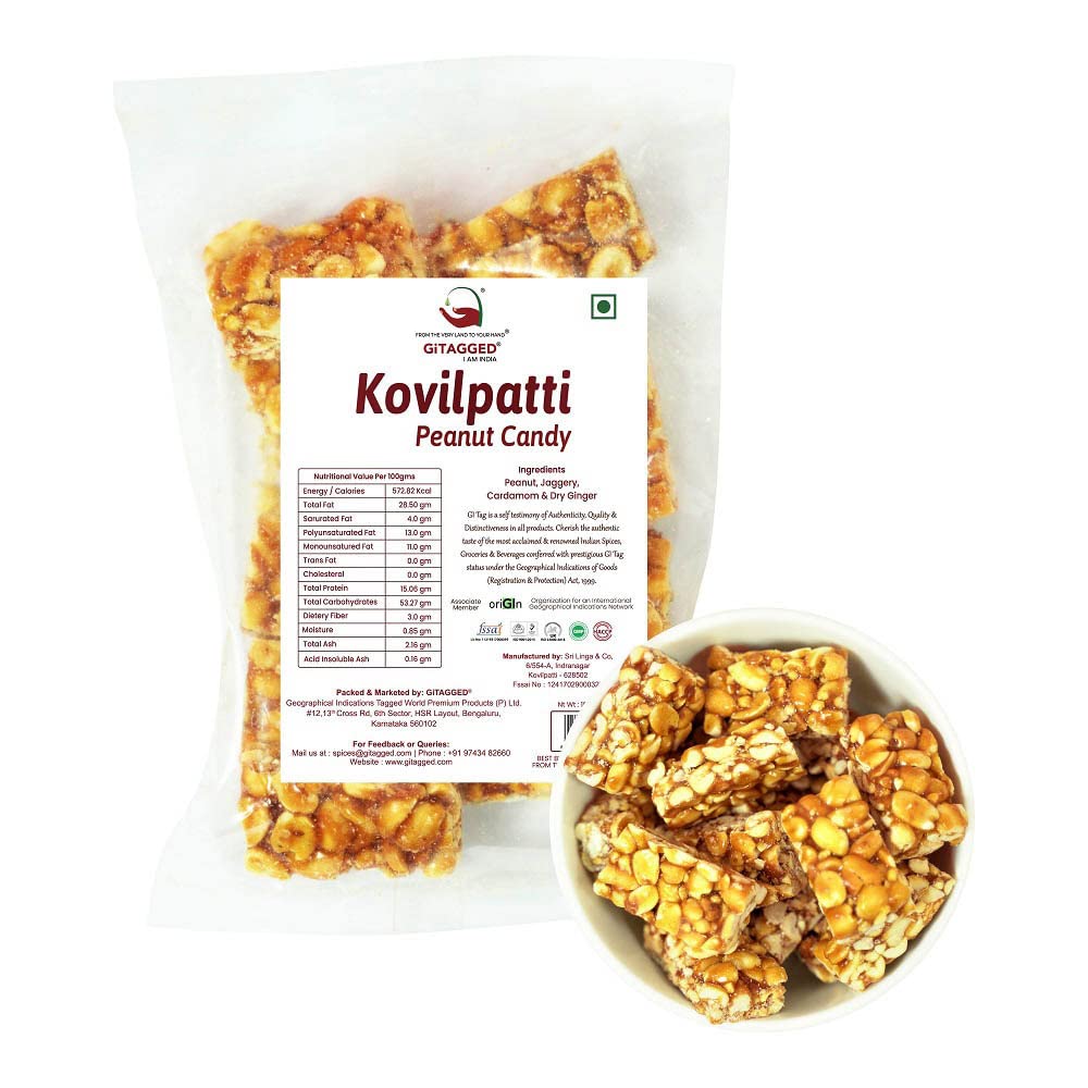 See full amazon price history chart for Kovilpatti Kadalai Mittai, Jaggery Peanut Chikki (100gms x 5) Original GiTAGGED® Kovilpatti Kadalai Mittai, Jaggery Peanut Chikki (100gms x 5) Original GiTAGGED® (B09PHPD548) Amazon Price History, Amazon Price Tracker
