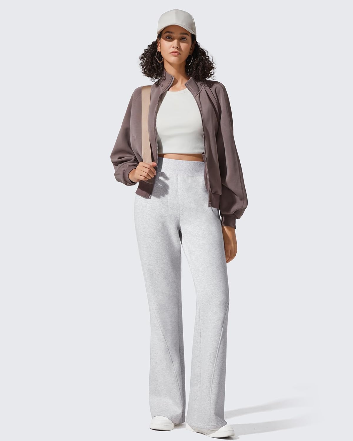 G4Free Flurrylux Fleece Lined Pants Women Cotton Loose Flare Sweatpants with Pockets Winter Casual - Image 6