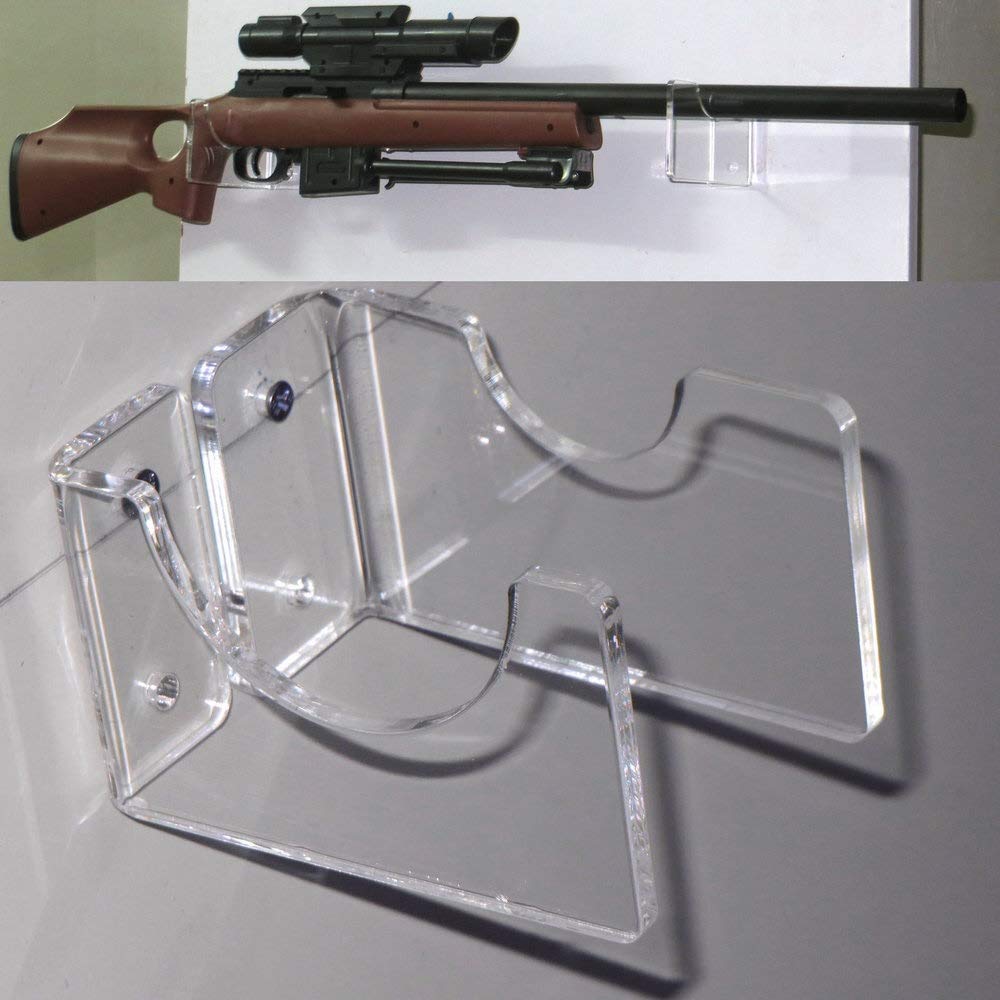 XFC-QJIA, Porte-Fusil Acrylique/mousquet Supports/Rifle Montage Mural Affichage/Gun Arme/bâton de Combat Holder/Paire