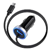 USB C Car Charger, 3.4A Fast Charging Car Charger for Samsung Galaxy S25 Ultra S24 FE S23 S22 S21 S20 S10E S9 S8 Note 20 10 A16 A15 A14 A56 A36 A26 A06 A50 A20 A51 A71 A21 A10E, with 3ft Type C Cable
