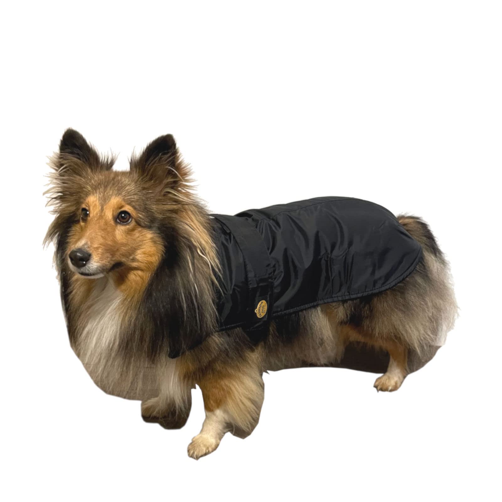 Fashion Dog Impermeabile per cani con fodera in pile – nero – 51 cm