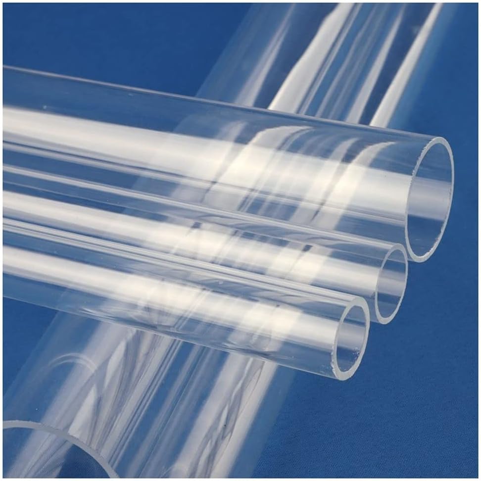 Acrylic Tube, Aquarium Supplies and Fish Tank Adapter, OD 16～50mm Fish Tank Aquarium Clear Acrylic Tube, 25/50cm Length 3 pcs (Color : 50mm, Size : 3PCS 50cm)