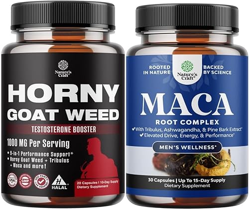 Paquete de complejo de malezas de cabra cachonda con Tongkat Ali, Saw Palmetto, Panax Ginseng y raíz de maca negra más potente suplemento a base de