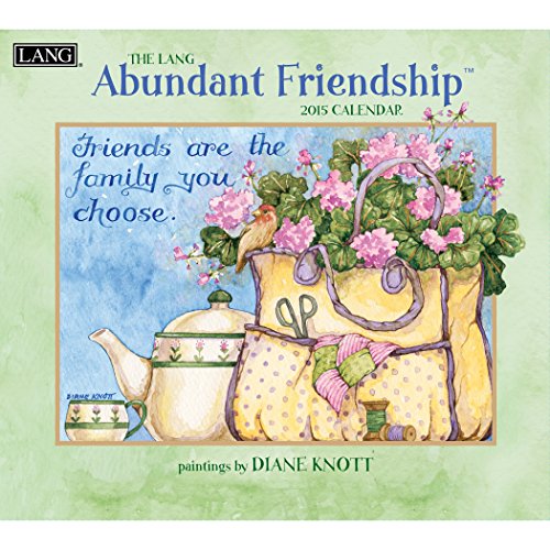 Lang January to December, 13.375 x 24 Inches, Perfect Timing Abundant Friendship 2015 Wall Calendar by Diane Knott (1001774)