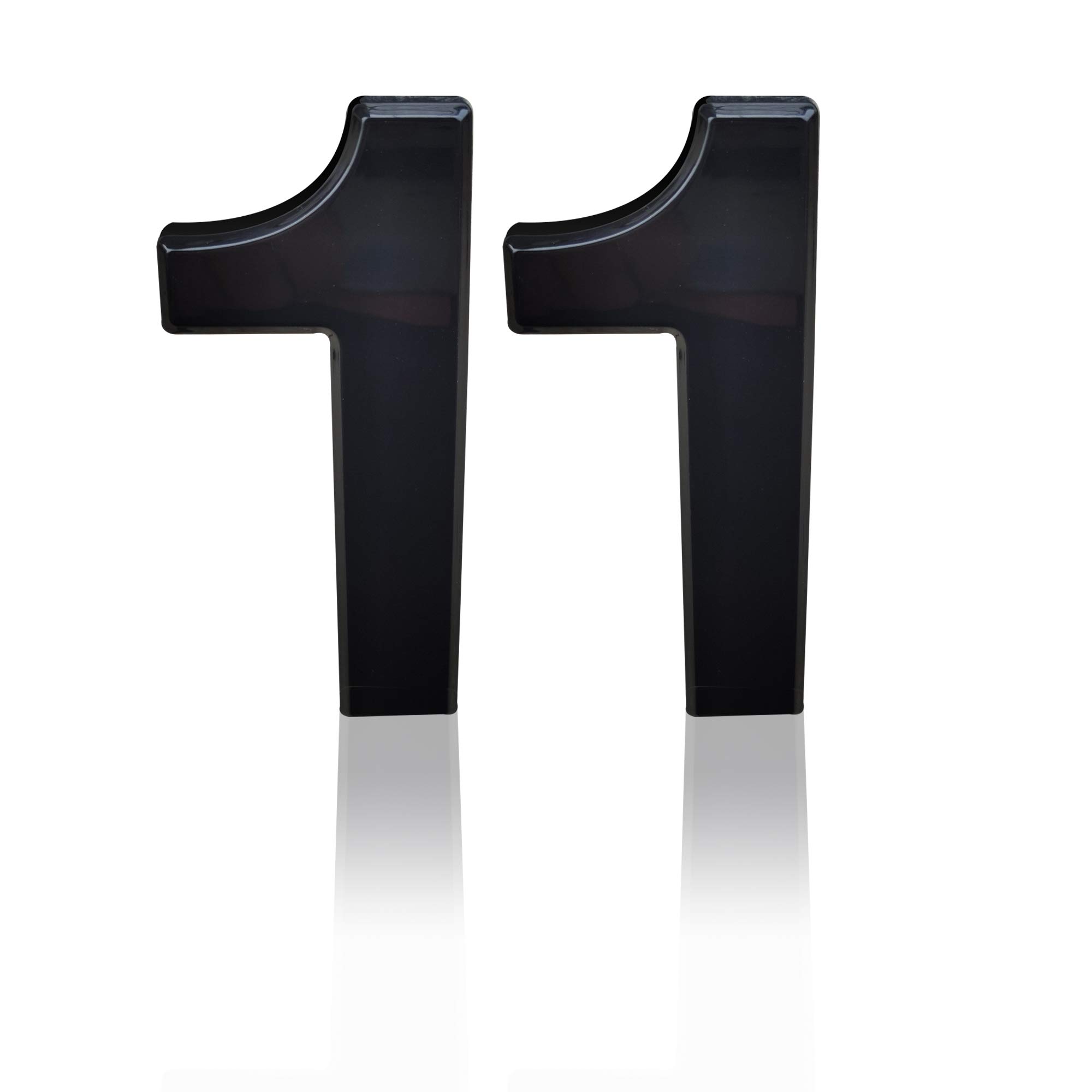 Mailbox Numbers, Strong Adhesive, House Number for Hotel, Office, Garden, Home Door, Table Number, 2.75 Inch High, Black, Number 1