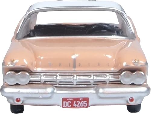 Miniatura 3 de Oxford Diecast 87IC59001 - Corona imperial Chrysler de 2 puertas tapa dura persa con parte superior blanca 187 HO