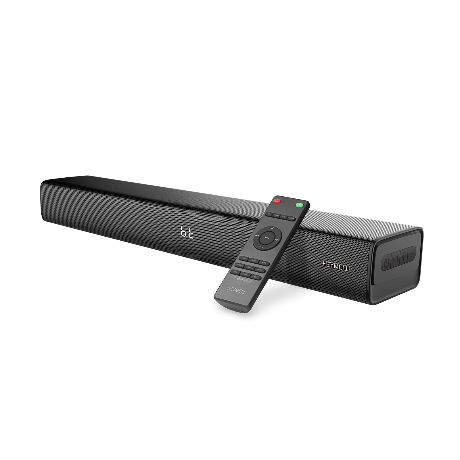 Heymell 2.1ch 120W Piccola Soundbar Bluetooth per TV, PC, Sound