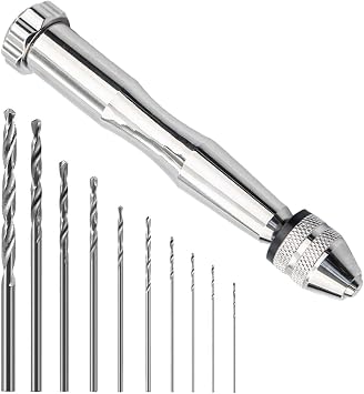 Hand Drill Bit Set,Precision Pin Vise Drill,Micro Twist Drill Bits 0.8-3mm