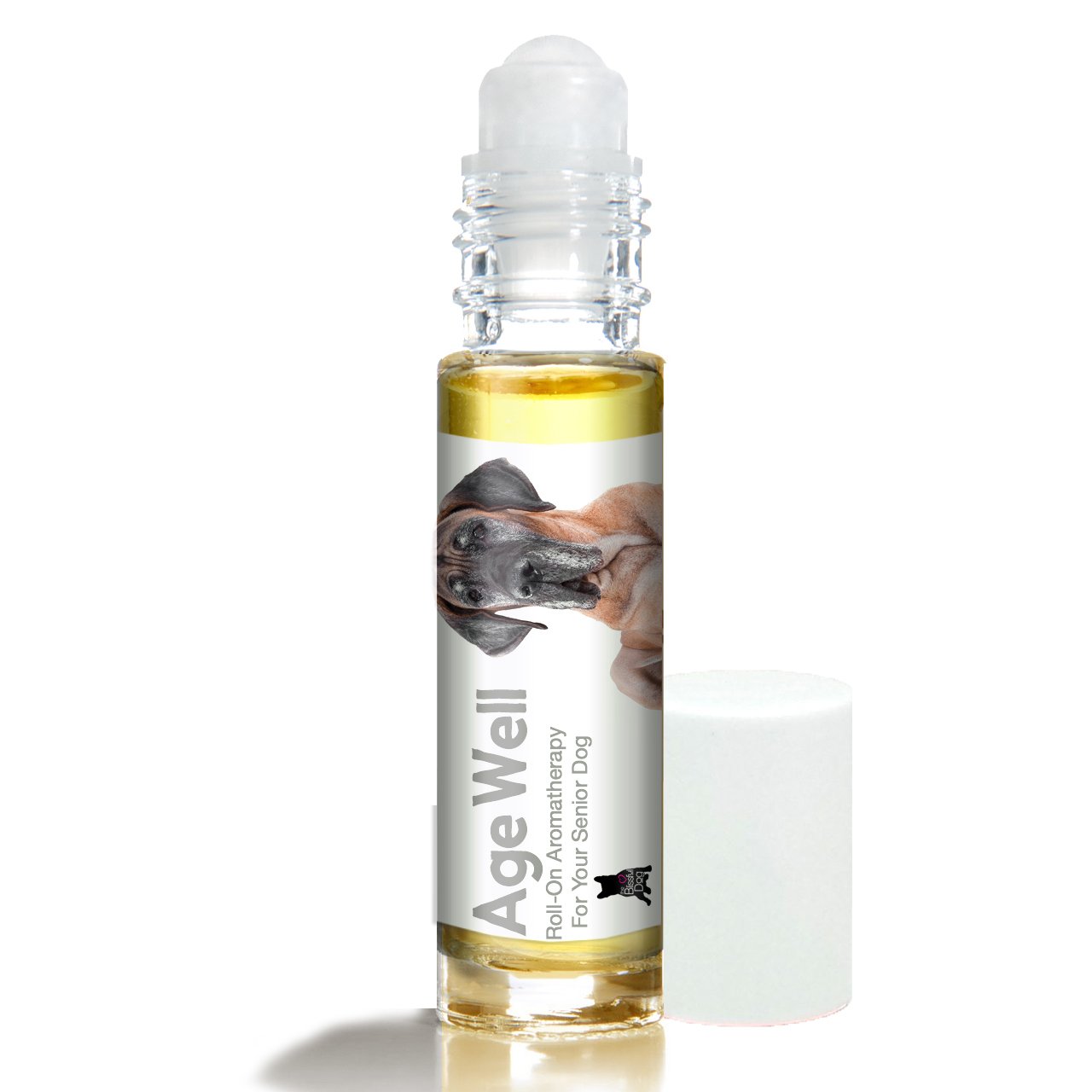 The Blissful Dog Great Dane Age Well Dog Aromatherapy Roll-On Bottle for Your Dog's Peaceful Ageing