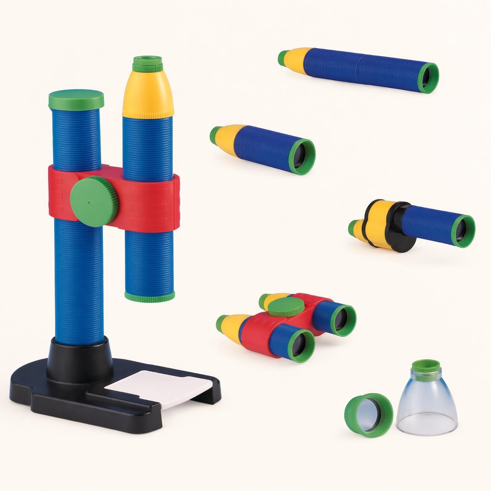 Optik-Bausatz Modular Wissenschaftsbausatz Bunt Lernspielzeug für Schüler, Kinder