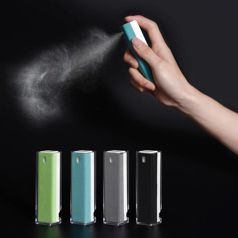 4PCS Screen Cleaner Spray with Phone Stand Case & Microfiber | 2-in-1 Cleaner & Phone Stand, Streak-Free Cleaning, Gentle Formula, Keep One Handy, For Phone Laptop Tablet Screens