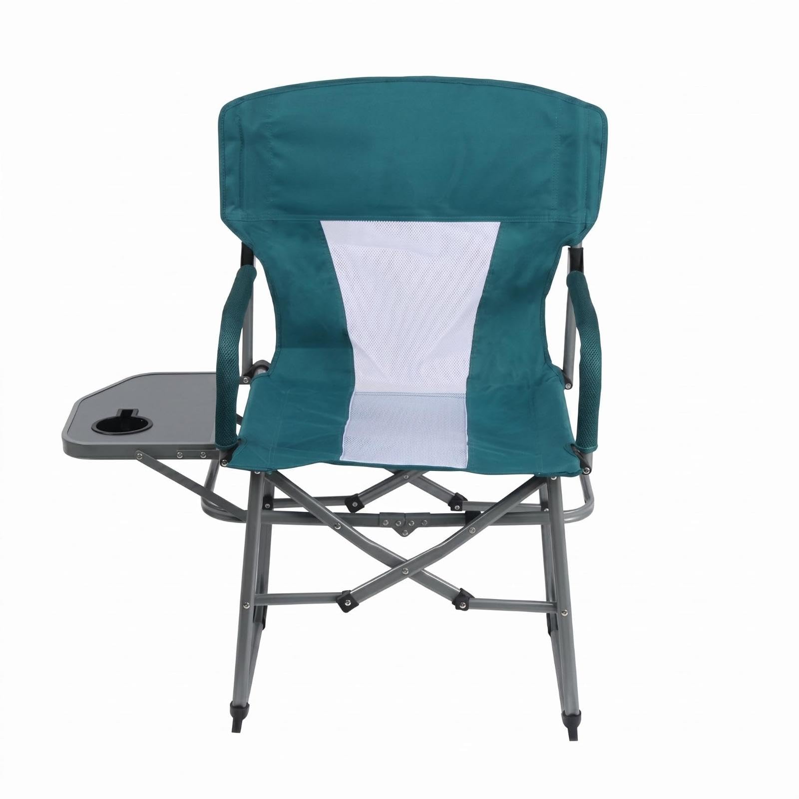 Director Chair with Side Table Mesh Center Panel Camping Directors Chair Armrests Outdoor Gear Green | Camping Furniture | Camping & Hiking | Outdoor Sports-image-40