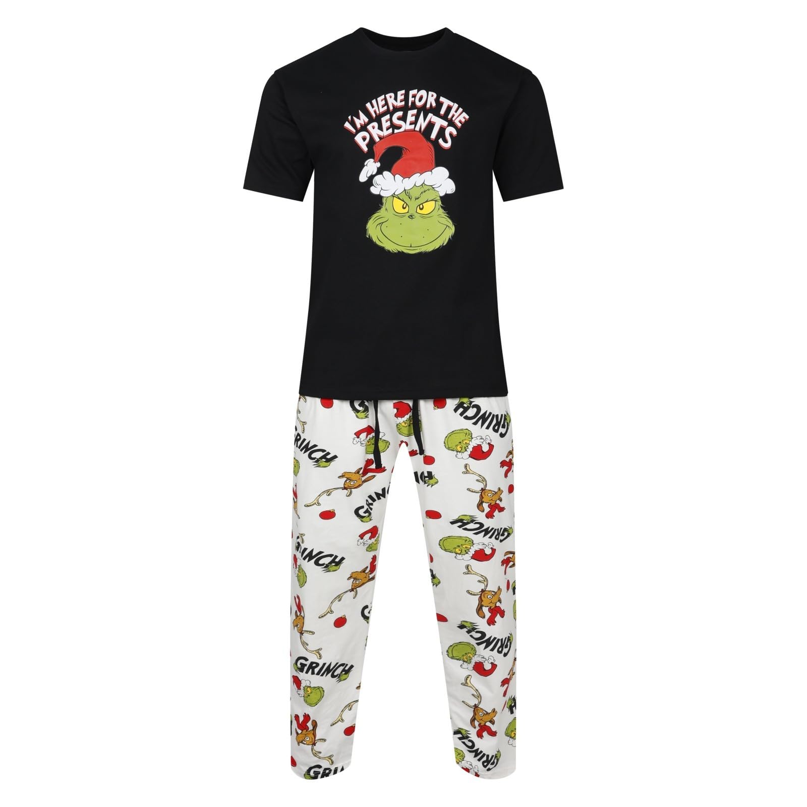 Ex UK Store Mens The Grinch Christmas Pyjamas PJ Set Fest...