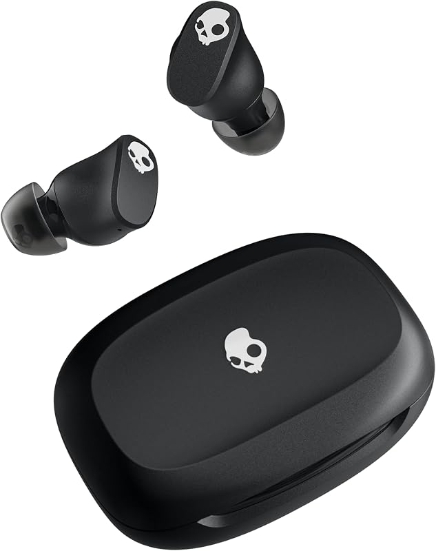 Smokin’ Buds 360 auriculares inalámbricos con aislamiento de ruido - Verdadero negro | Ajuste interno, Bluetooth, batería de 20 horas, IPX4 resistente al sudor y al agua, micrófono para iPhone Android, desplazamientos, estudio