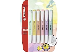 Stabilo Pastel Highlighters 6-Pack in Assorted Colors