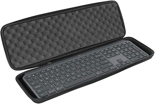 Hermitshell Estuche rígido de viaje para Logitech MX Keys/Logitech MX Keys S teclado iluminado inalámbrico avanzado