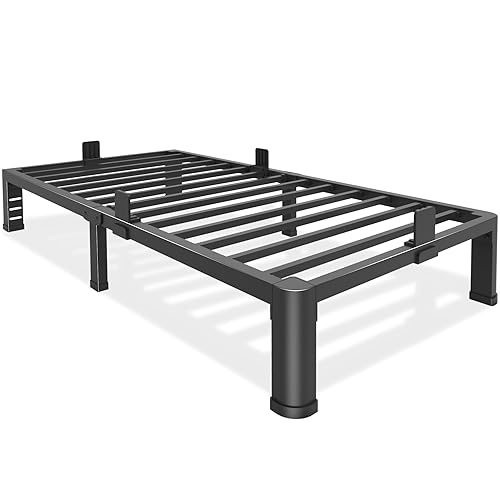 10 Inch Low Twin Bed Frame with Round Corner Legs,3500