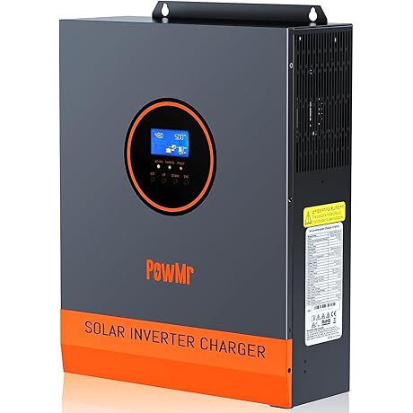 Growatt 3000W Solar Inverter - Pure Sine Wave Power with 80A MPPT Charge Controller