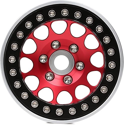 Miniatura 21 de INJORA - Rines RC de 1.9 pulgadas, 4 unidades Negro y gris