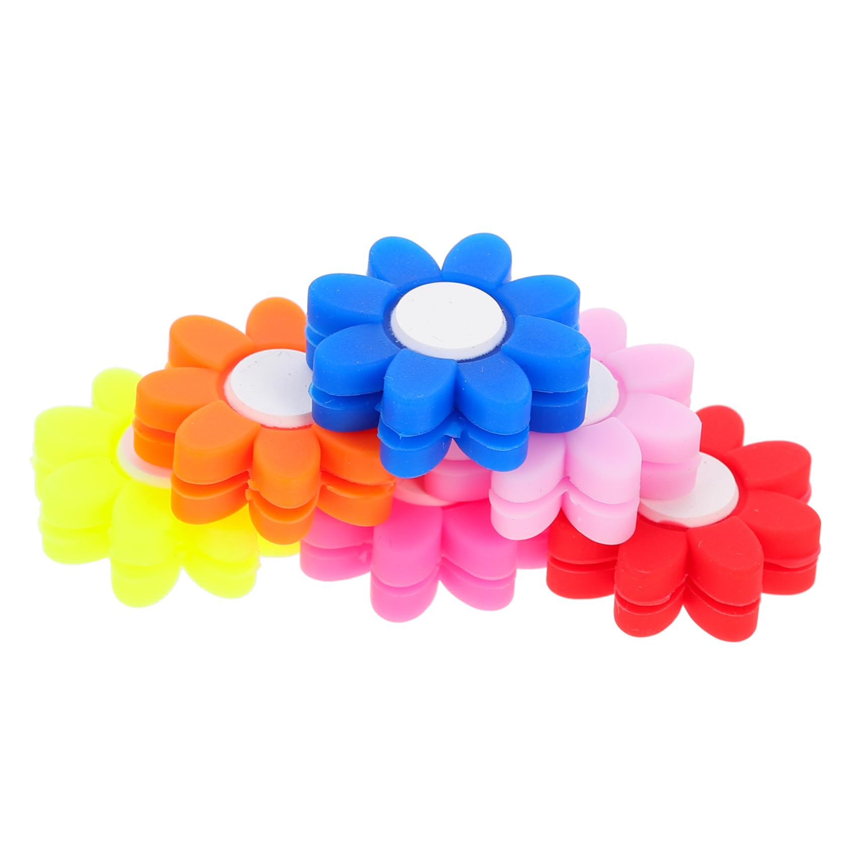 Holibanna 6Pcs Tennis Racket Dampener Flower Vibration Dampeners for Tennis Training Minimize Shock Add Style Present for Players of All Ages