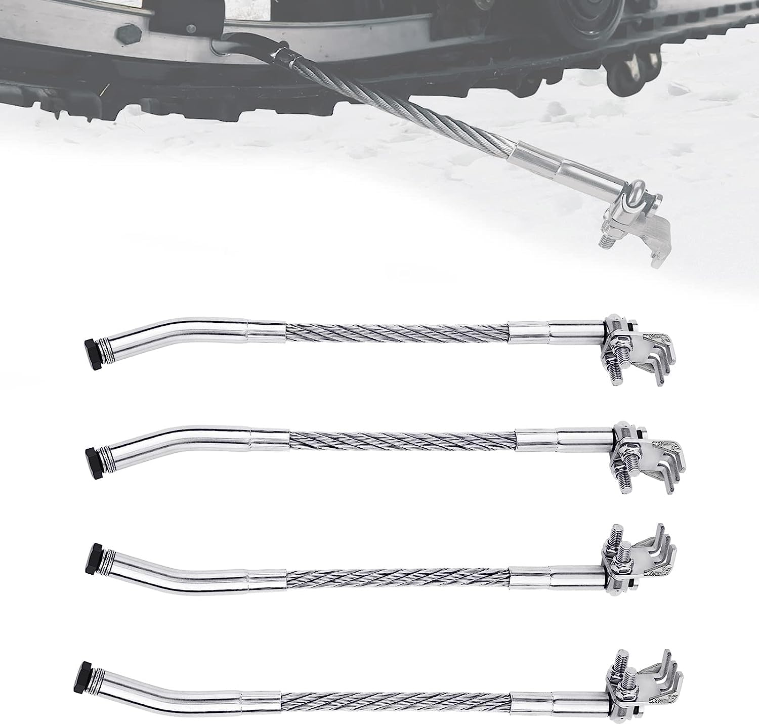 KEMIMOTO Snowmobile Ice Scratcher Kit Compatible with