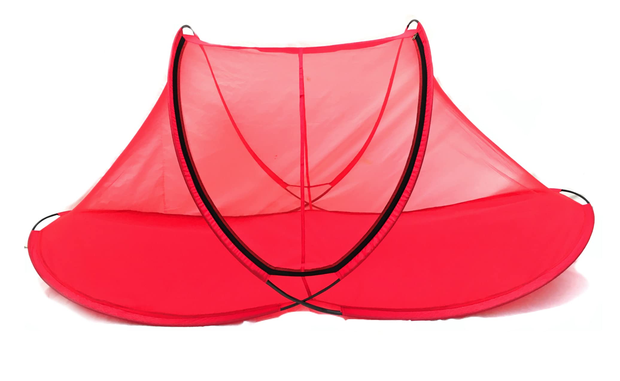 Aim Emporium Polyester Adults Single Bed Foldable Mosquito Net with Big Zip (Red) (B07XKN57XM) Amazon Price History, Amazon Price Tracker