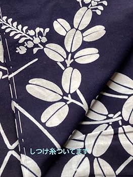 日本橋竺仙 綿芭蕉萩柄 貴重柄 ✳︎ 竺仙の千鳥柄綿紬ゆかたを着物風に 博多織半幅帯 帯留も