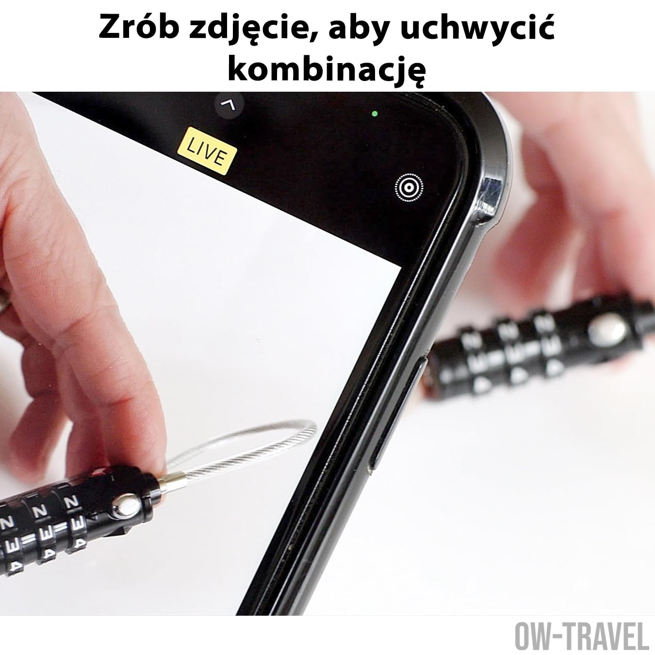 OW-Travel TSA Kłódka z Linką i Zamkiem Szyfrowym(Zestaw 2 Pomarańczowy)3 Cyfrowe Kłódki Walizkowe. Kłódka na szyfr na Plecak, Walizkę, Bagaż Kłódki Szyfrowe Bagażowe Szafek na Siłownię