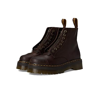 Dr. Martens Sinclair Leather Platform Boots Shoes Dark Brown