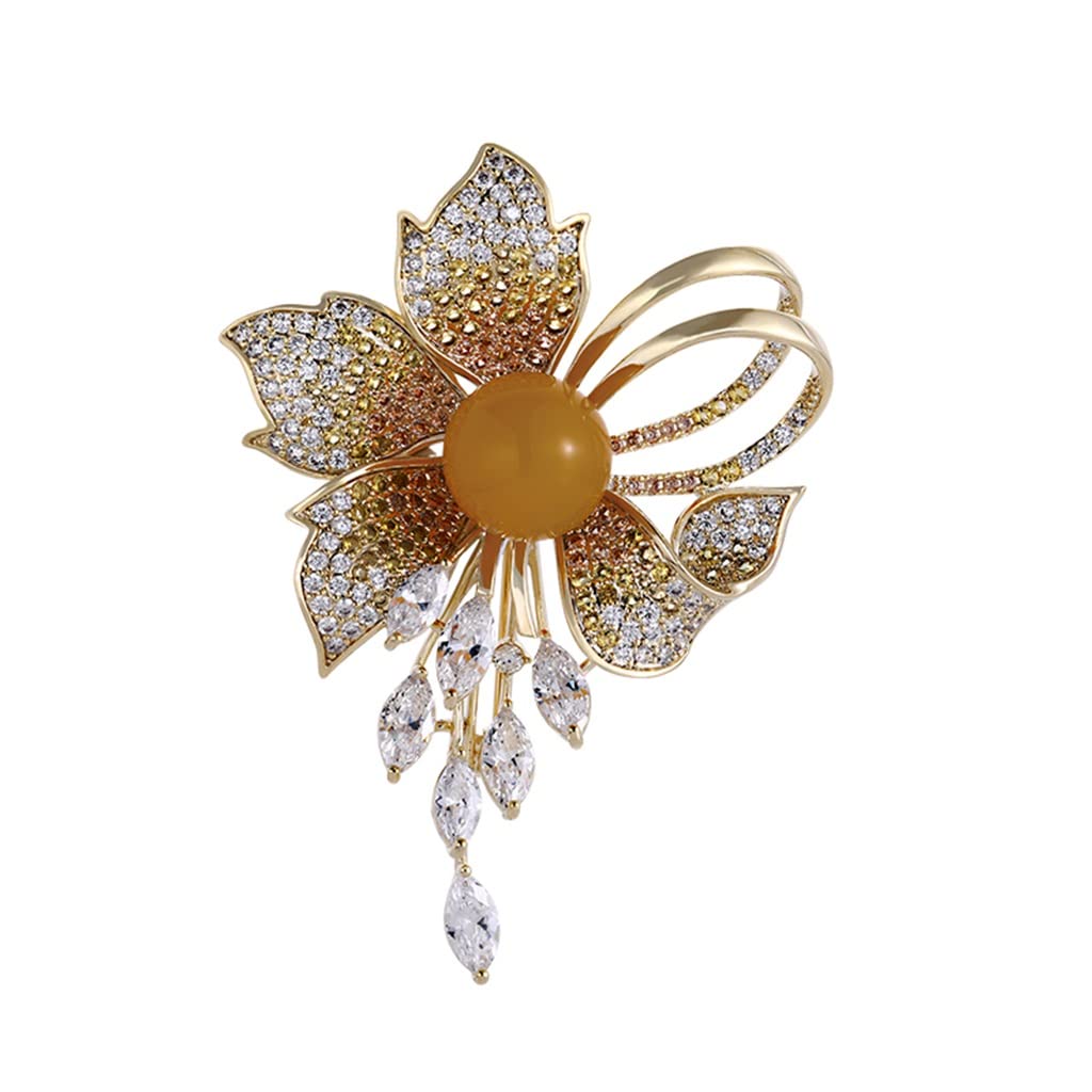Broche fleur pour bouton de manteau qui ferme et décore vos pulls