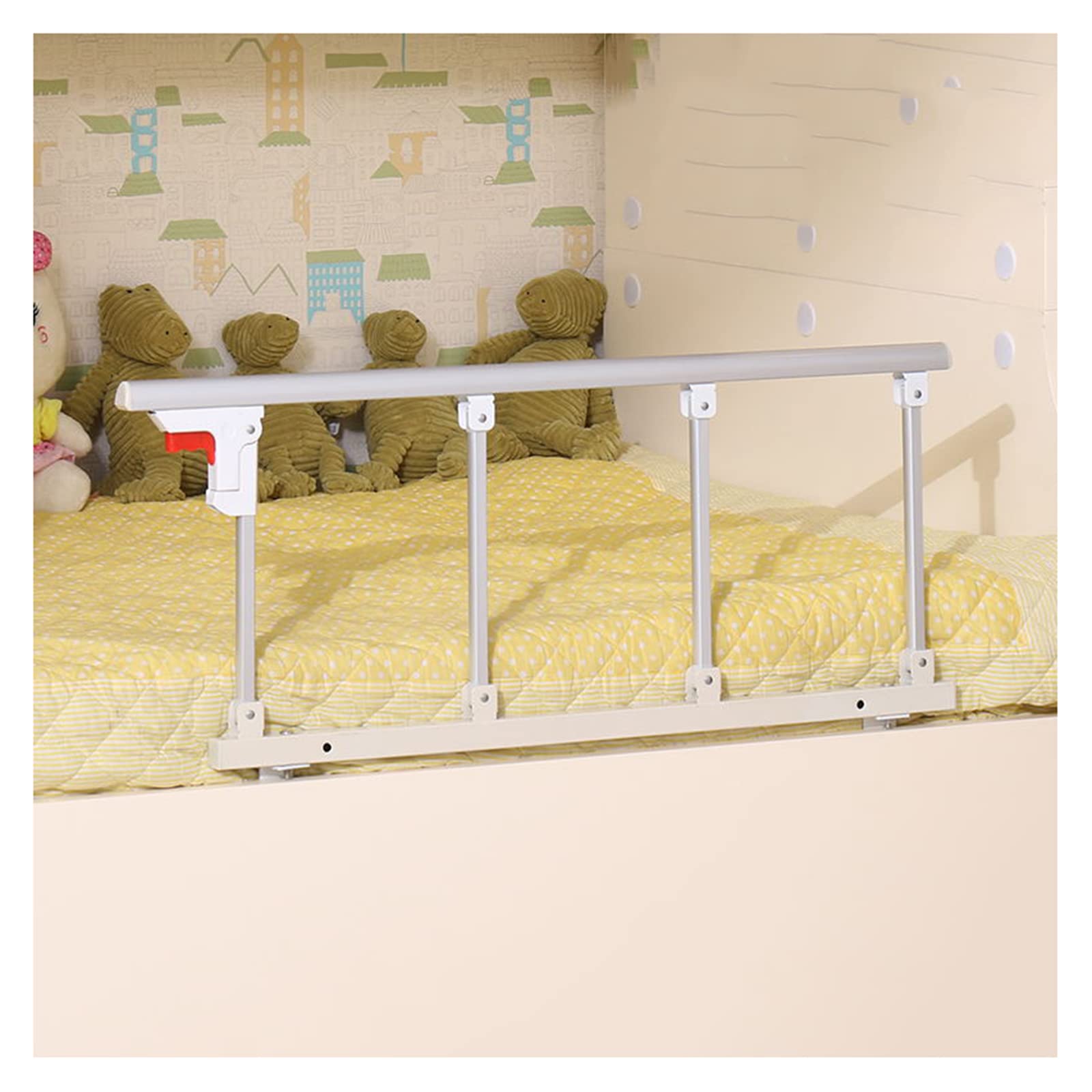 Protection latérale de sécurité pour barrière de lit robuste et pliable