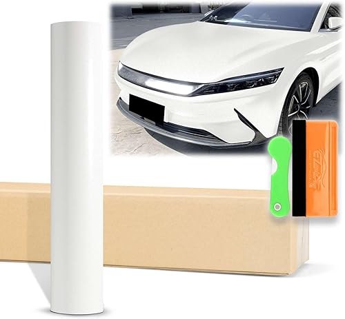 Miniatura 1 de 12 x 60 pulgadas (1 x 5 pies) de metal pesado con purpurina de diamante satinado de cerámica blanca metálica para automóvil, lámina de calcomanías