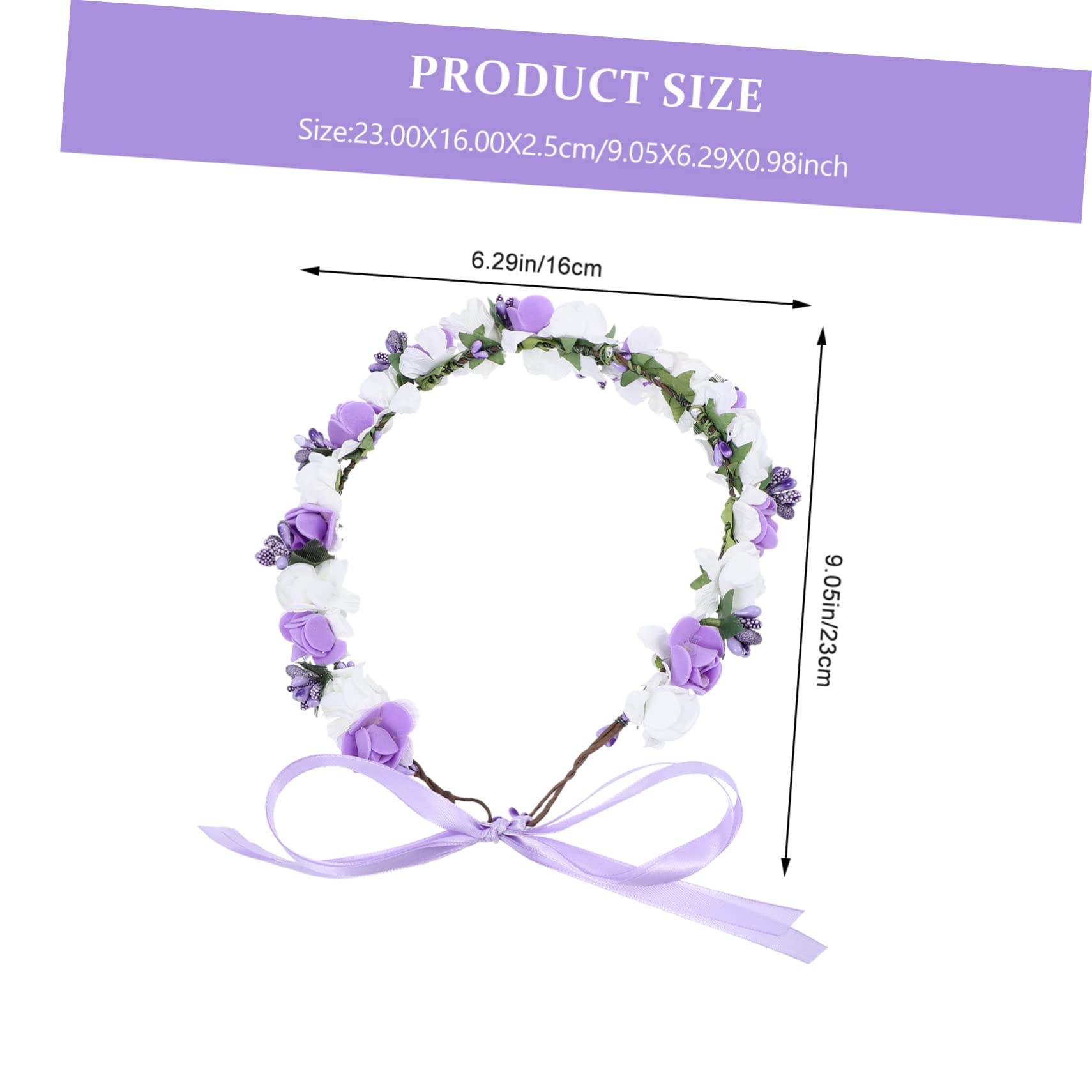 FRCOLOR 5 Stücke Braut Stirnband Floral Kranz Kopfschmuck Simulation Kranz Für Hochzeit Party Festival