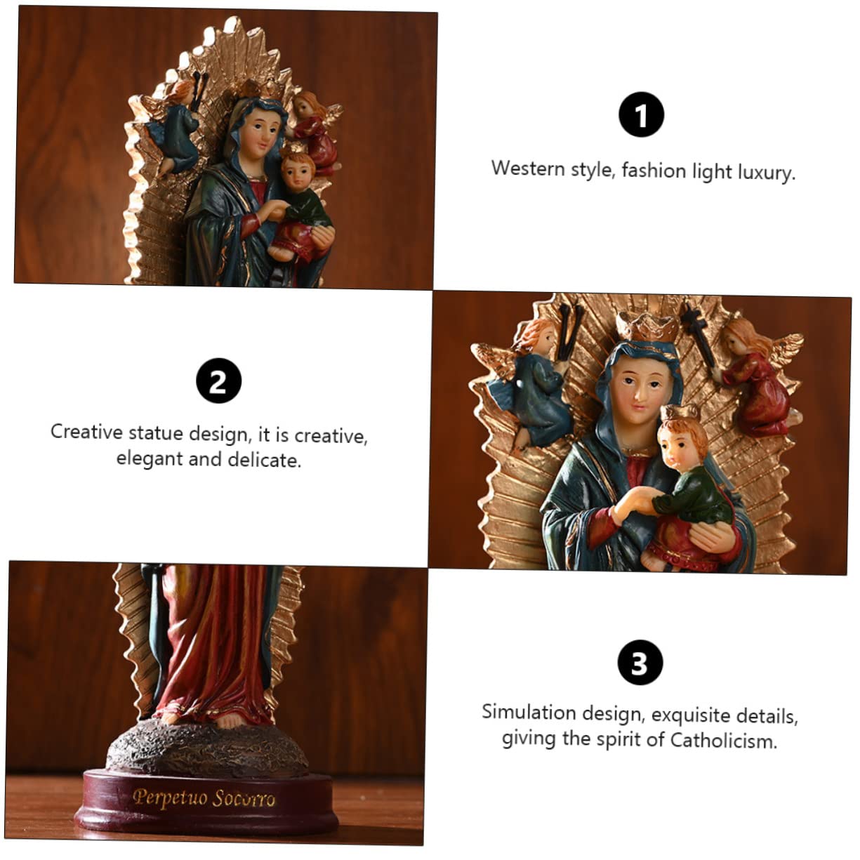 Vittoriosa, Malta, Augustus 2019 Een Katholiek Religieus Figuur in De