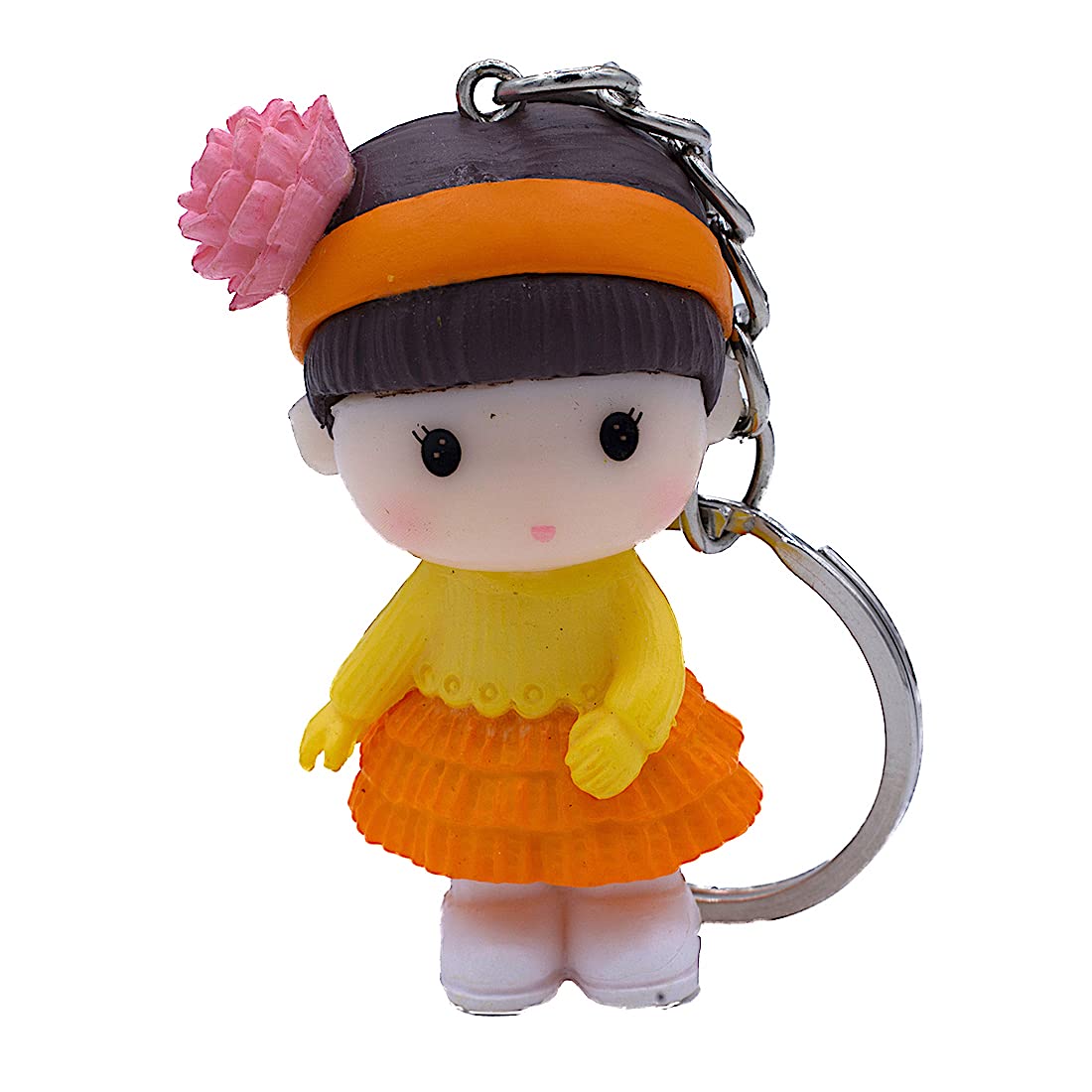 Cute Baby Toy keychain for Kids Key Chain (Yellow & Orange) Amazon.in
