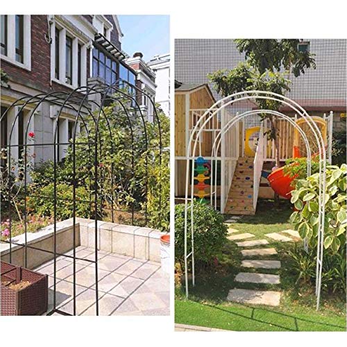 Arche de jardin en fer noir blanc ou vert pour terrasse