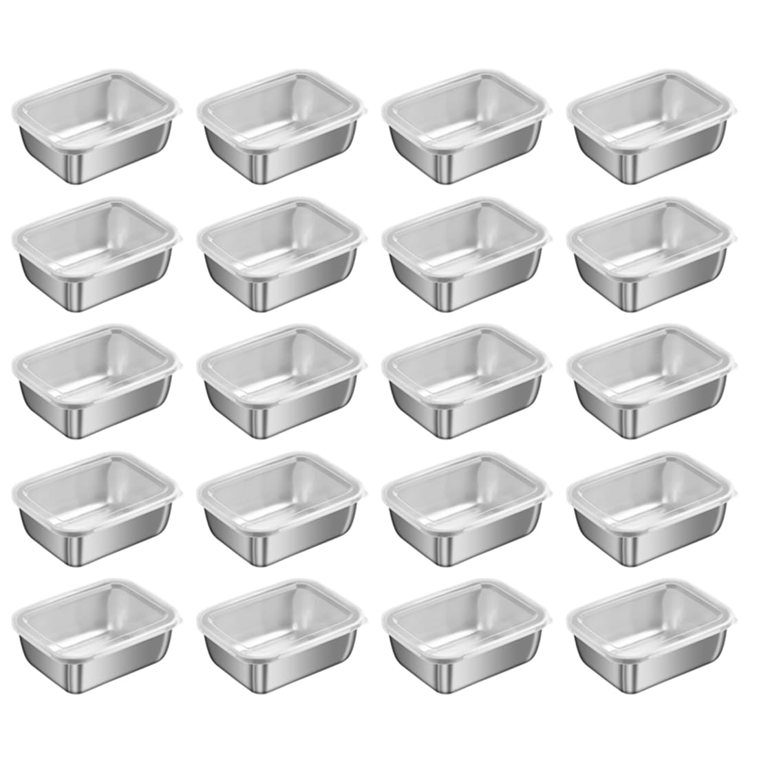 Hndhbfgrt Stackable Food Storage Containers for Refrigerator Use- Keeps Food, Saves Space, Fits for Meal Prep and Leftovers
