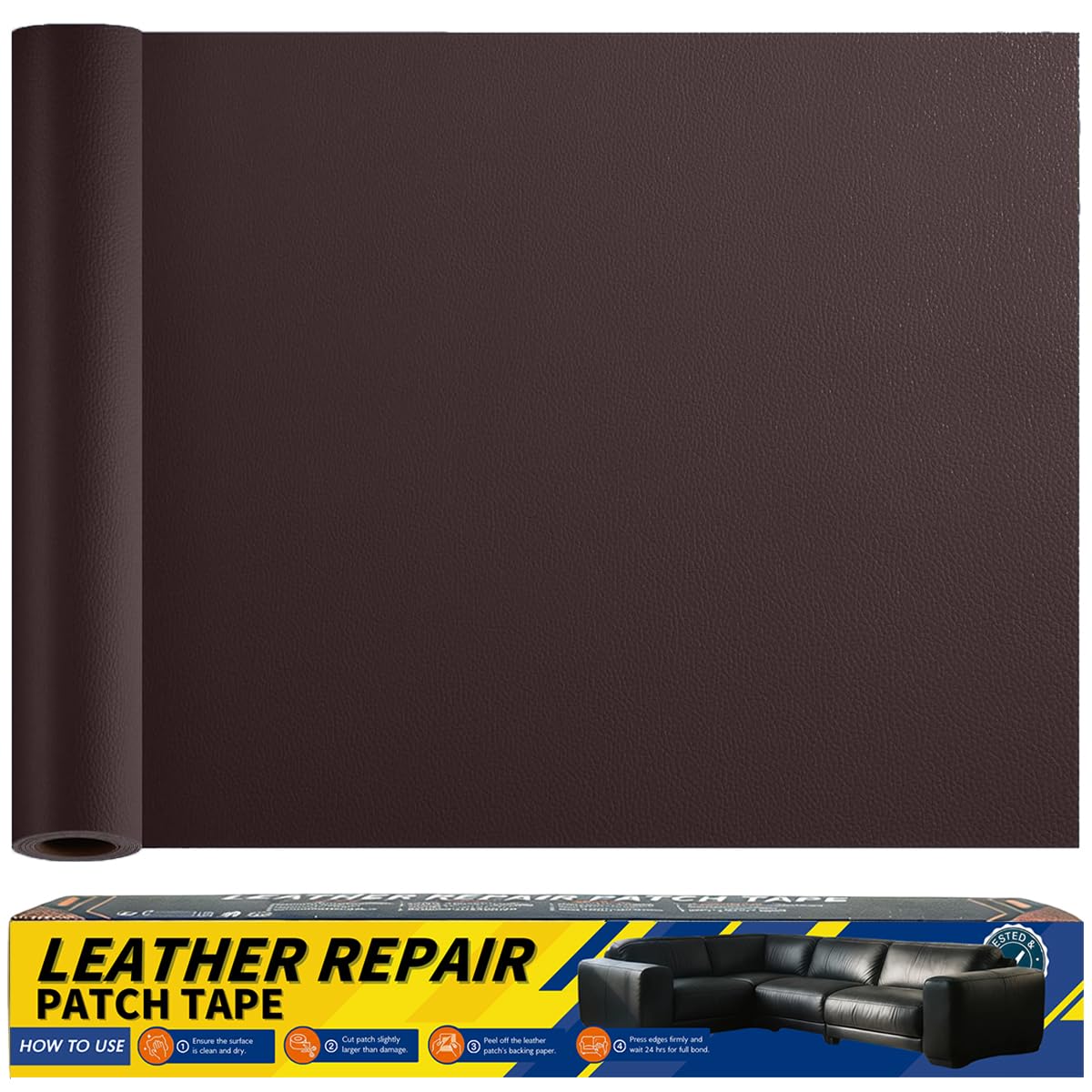 Gelaisi Leder Reparatur Set, Kunstleder Selbstklebend, Kunstleder-Reparaturset