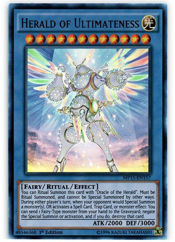 Amazon.com: YU-GI-OH! - Herald of Ultimateness (MP15-EN157) - Mega Pack  2015 - 1st Edition
