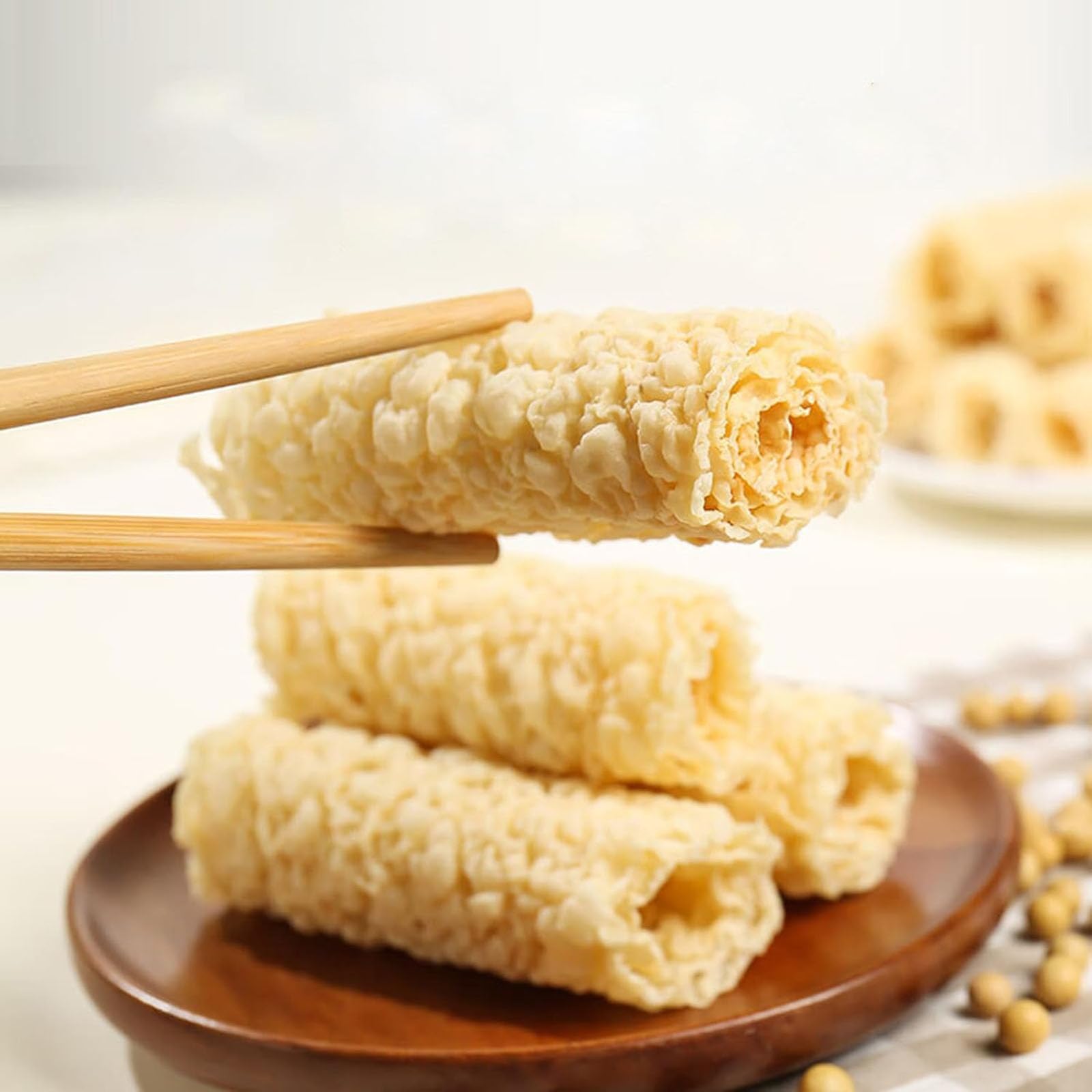 Deep Fried Bean Roll,Crispy Tofu Skin Rolls,Nutritious And Delicious Tofu Skin, The Best Match For Hot Pot And Soup Noodles,响铃卷，脆皮卷(240G / 8.46oz)