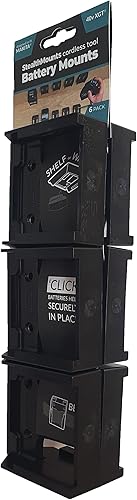 Miniatura 9 de StealthMounts Soporte de batería compatible con Makita 40V (paquete de 6) - Soportes de batería negros  Fabricado en el Reino Unido
