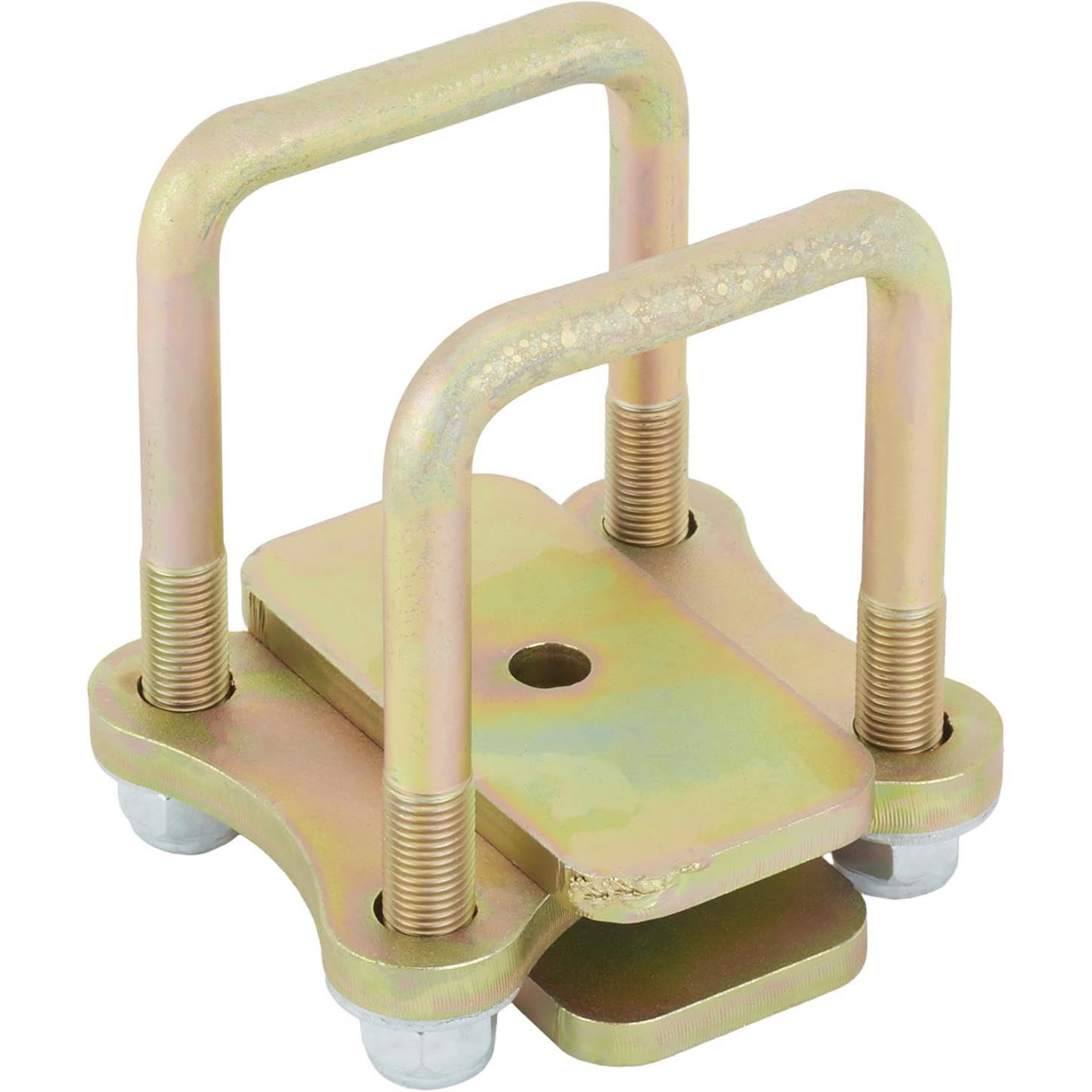 Speedway Motors Front Spring U-Bolt Kit Plain Steel Includes U-Bolts Nuts Spacer Plates and Lower Bracket Fits Original and Reproduction Crossmembers, Compatible with Ford Model T