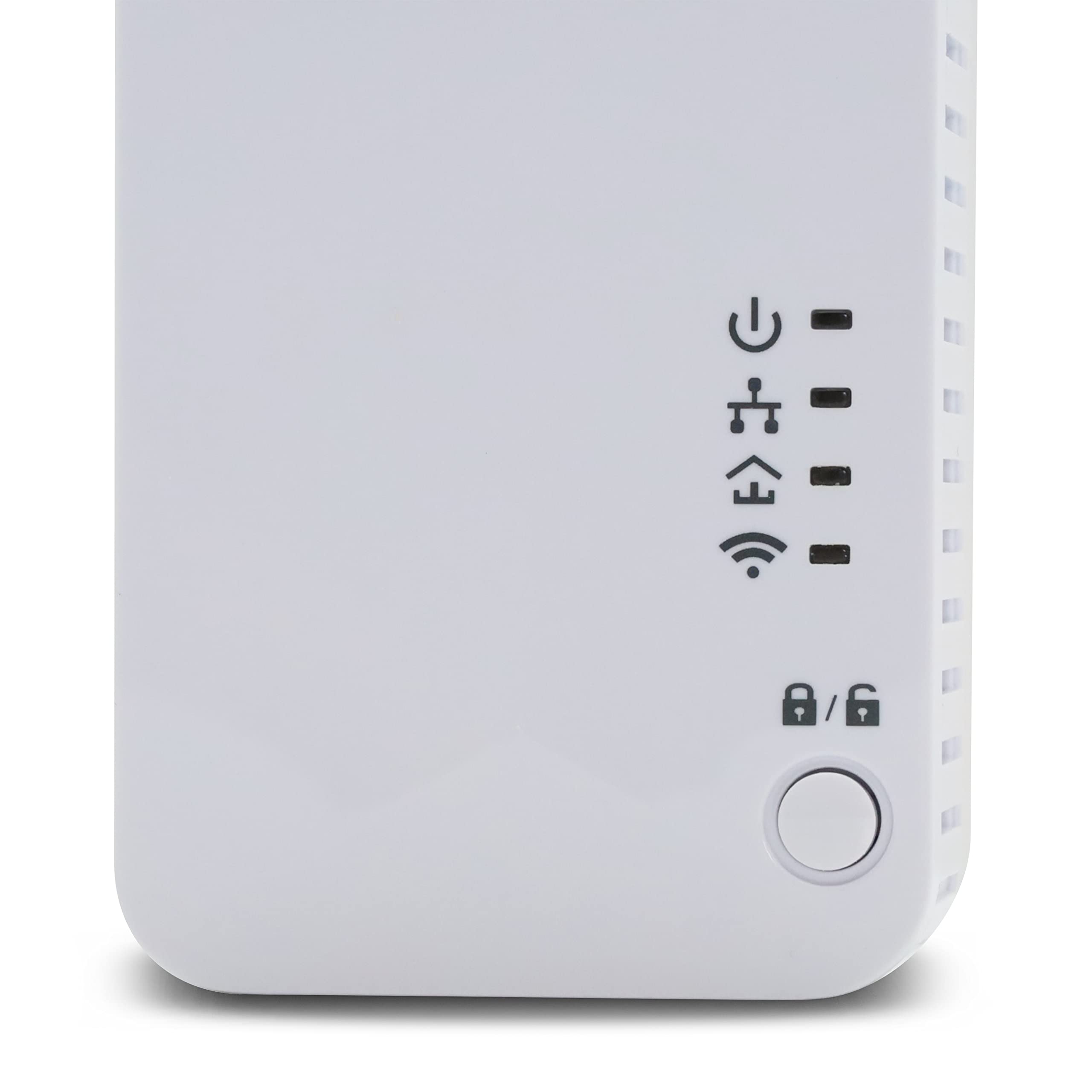 Metronic 495468 - Toma CPL Wi-FI (600 MB/s, 2 Puertos Fast Ethernet 100 MB/s, Color Blanco