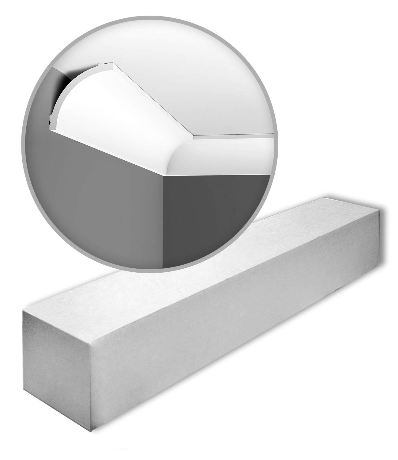 Cornisa CB524 Orac Decor BASIXX molduras de techo para transiciones de pared caja 20 metros