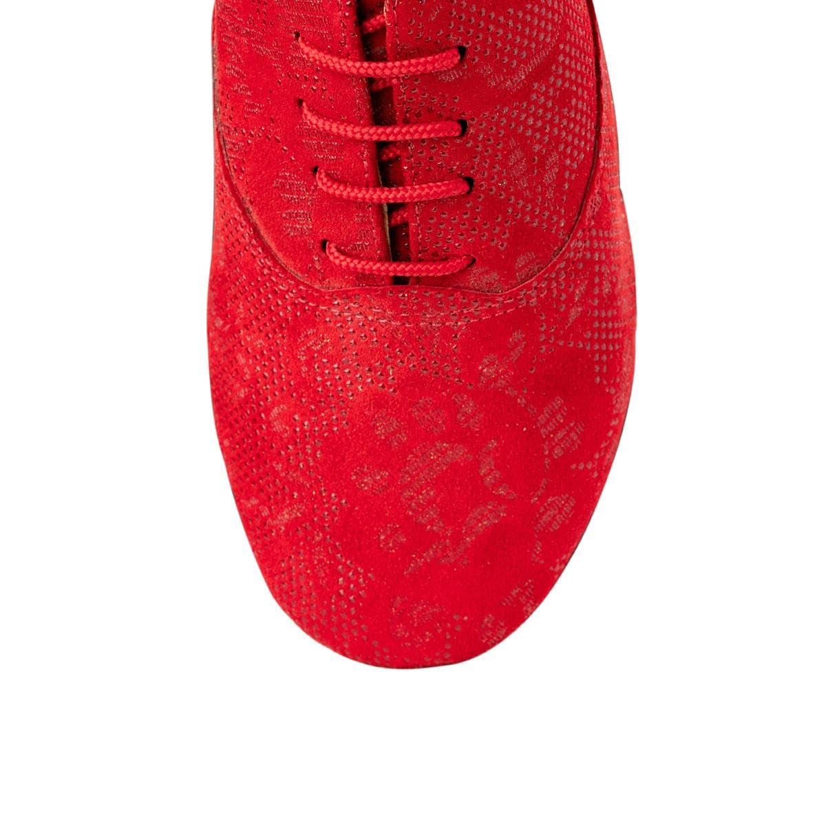 Rummos Damskie buty treningowe Elite Flextraining 118 - nubuk czerwony - średni (normalny) - 4,5 cm obcas kubański - Made in Portugalii