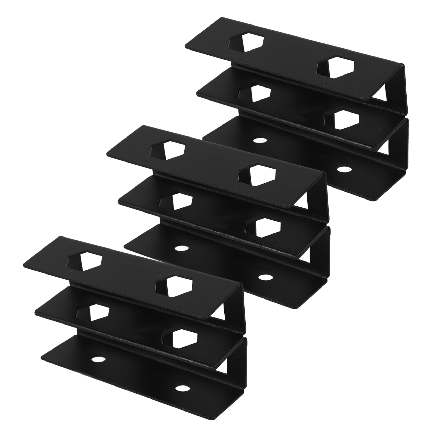 ARTIBETTER 3 Juegos Soporte para portátil Debajo del Escritorio Titular de la computadora portátil Tubo de Subida Soportes para portátiles Soporte para Laptop Caucho Black