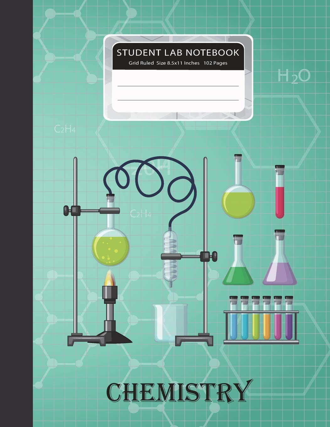 Student Lab Notebook: Chemistry Laboratory Grid Ruled Size 8.5x11 inches 102 pages 1/4 inch per square Paper Graph Composition Books Specialist Scientific for Science Student Research College