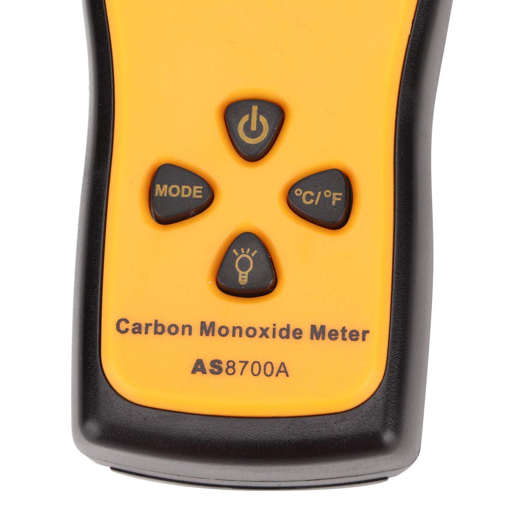 BuyWeek Rilevatore di Monossido di Carbonio Misuratore di Monossido di Carbonio, 0～1000PPM Portatile con Schermo LCD