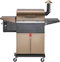 Vista 1 de Z GRILLS 8-in-1 Outdoor BBQ Grill with PID 3.0 Controller, Wood Pellet Smoker, Auto Temperature Control, Huge Storage Cabinet Side Shelf with Tool